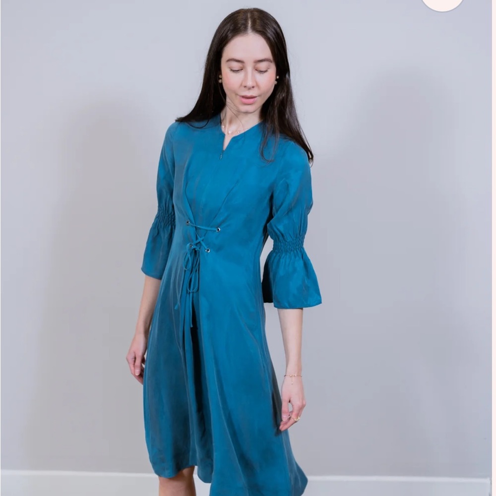 SEWLIP Modest Cupro MIDI Nursing Dress Size XL